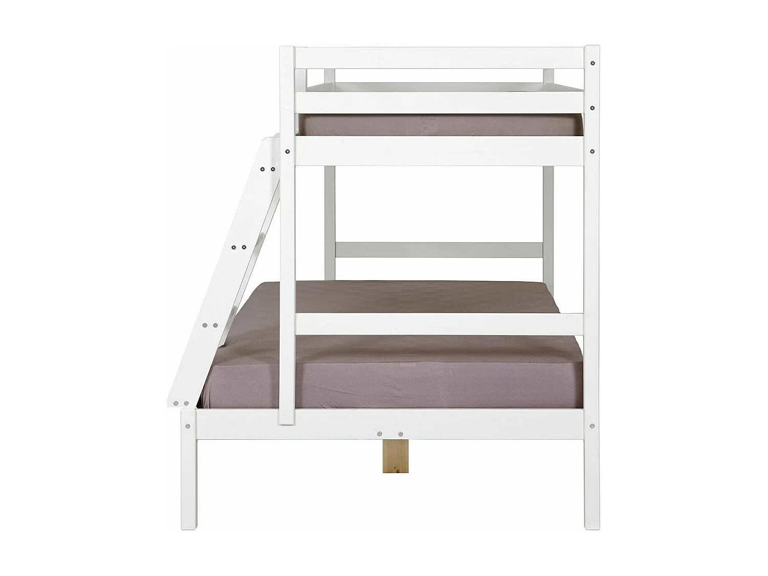 Lit superposé 120x190 cm bois massif blanc JULIAN