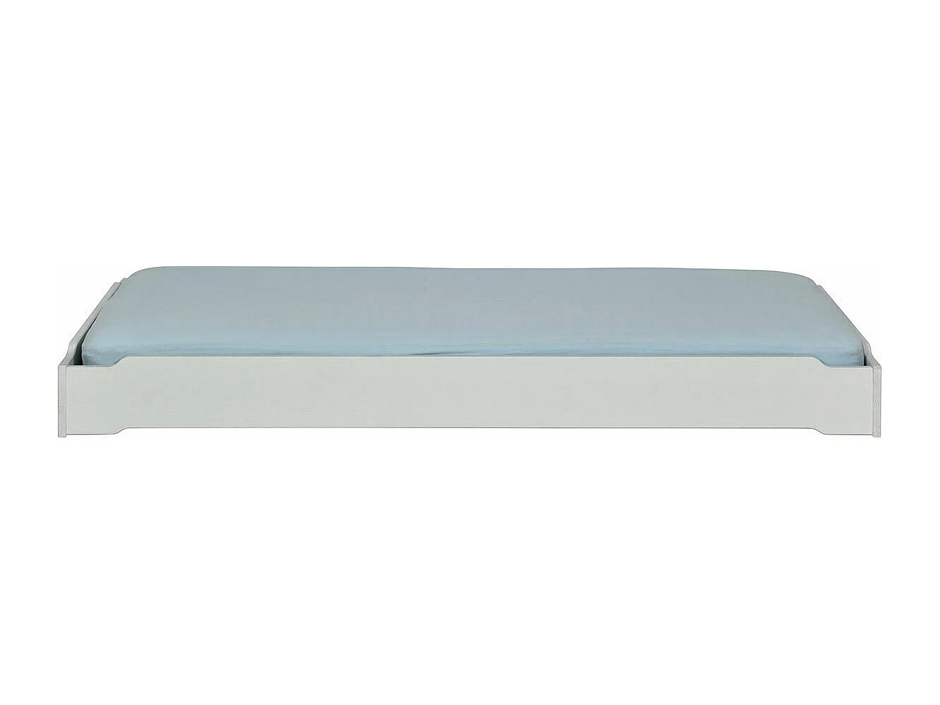 Pack 2 lits empilables 90x190 cm bois massif gris JELLY