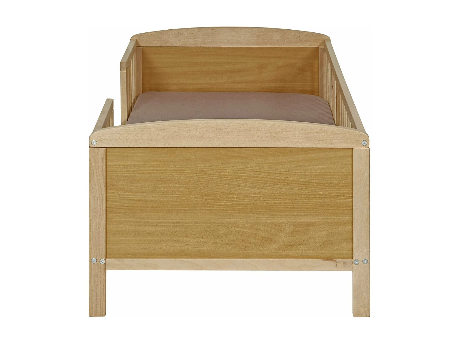 Lit enfant avec barrières 70x140 cm bois massif bois naturel PEYO