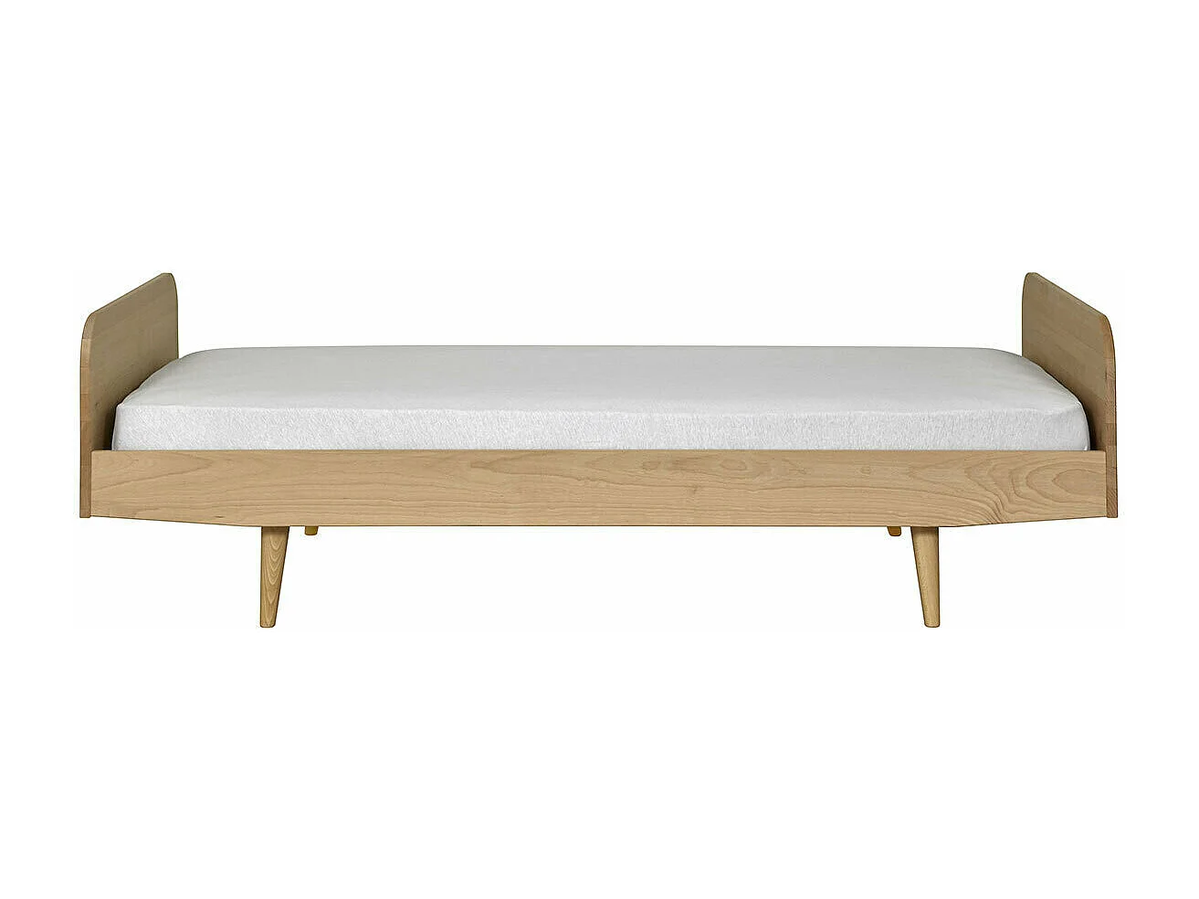 Lit 90x190 cm bois massif bois naturel BIZO