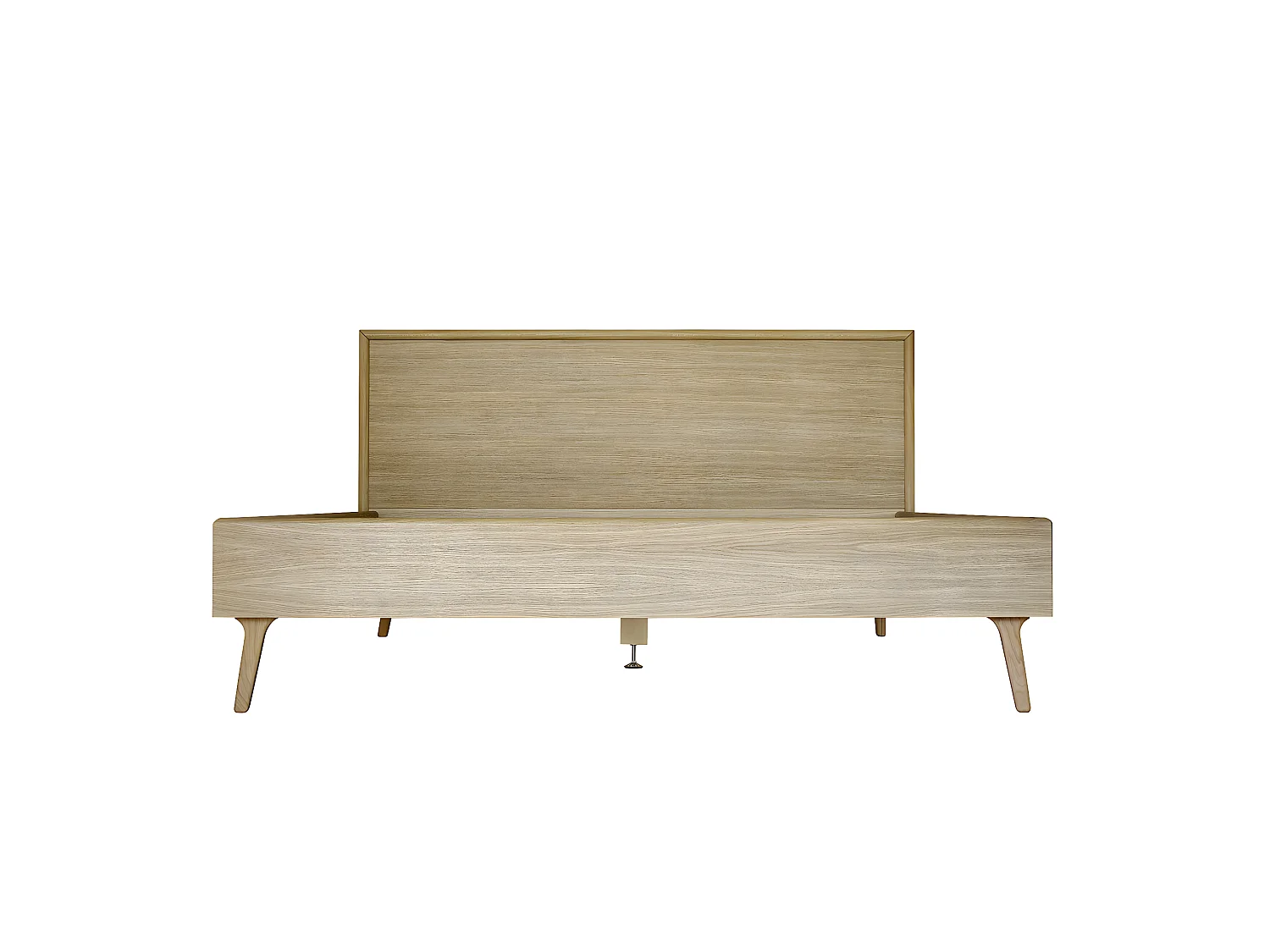 Pack lit avec matelas 140x200 cm bois massif bois HOLDA