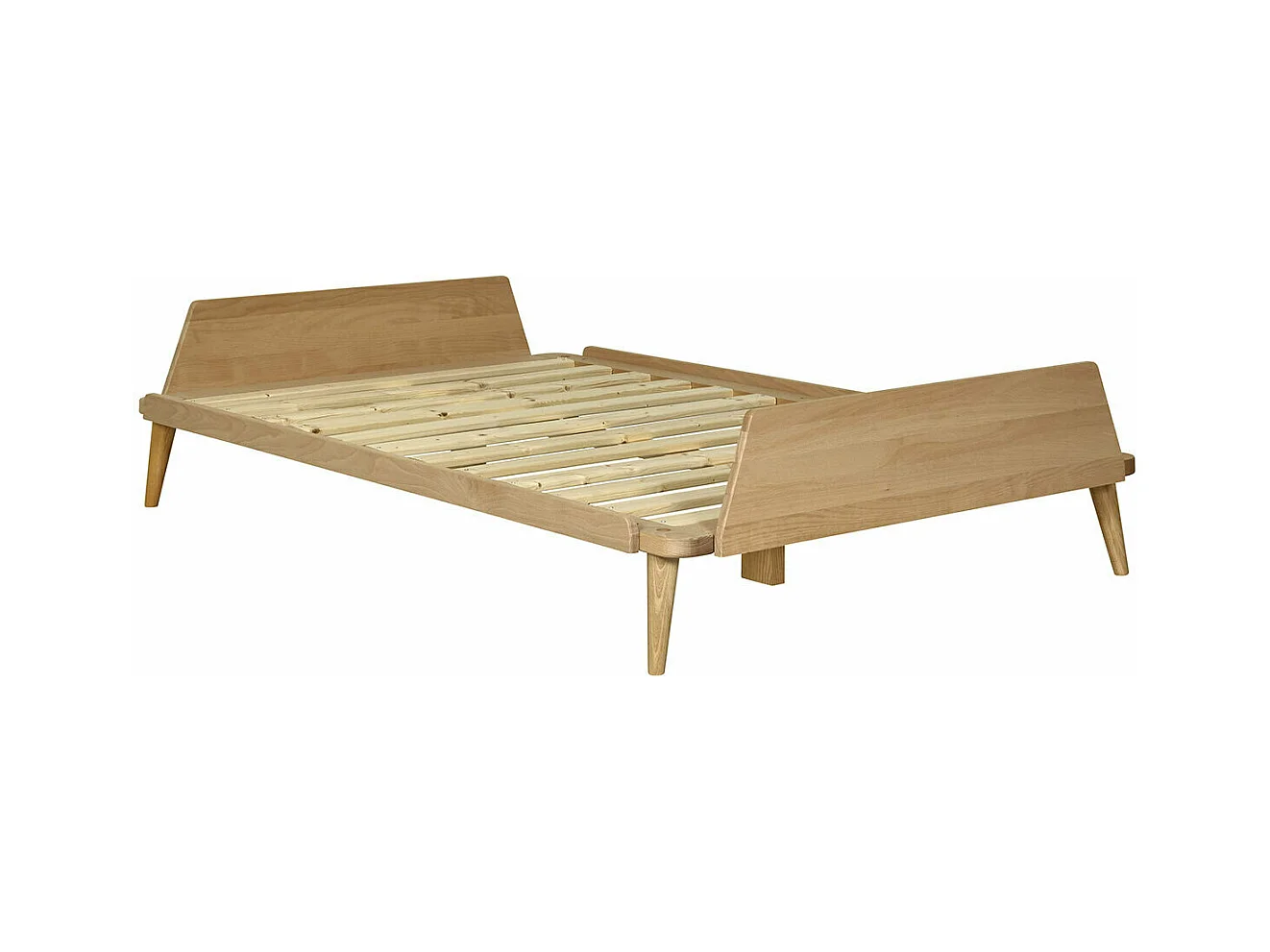 Lit 120x190 cm bois massif bois naturel KARL