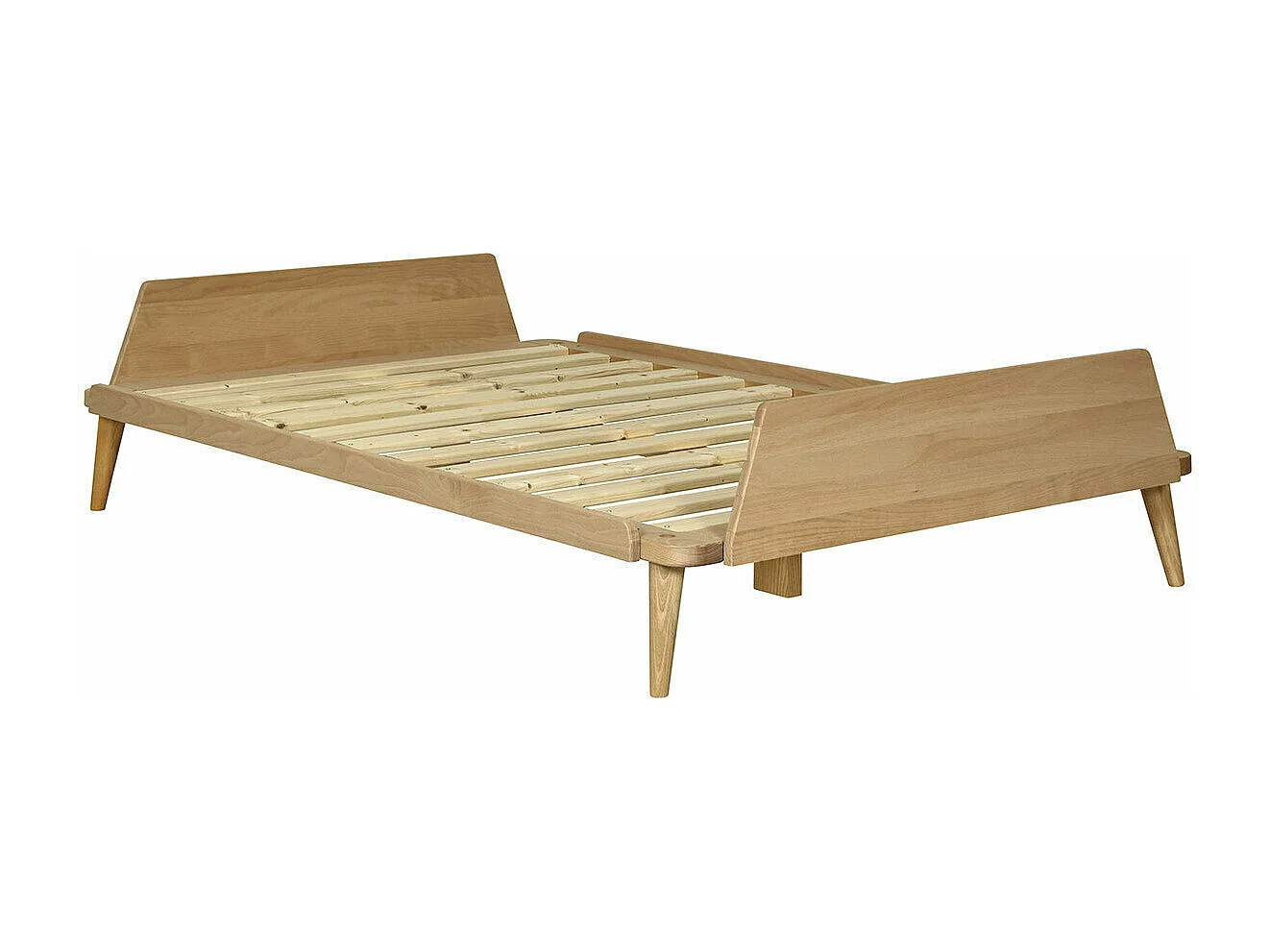 Lit 120x190 cm bois massif bois naturel KARL