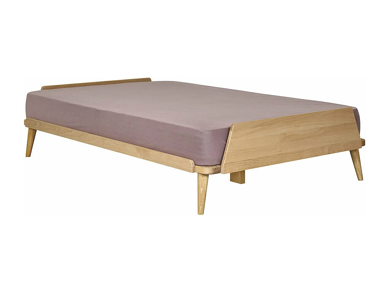 Lit 120x190 cm bois massif bois naturel KARL