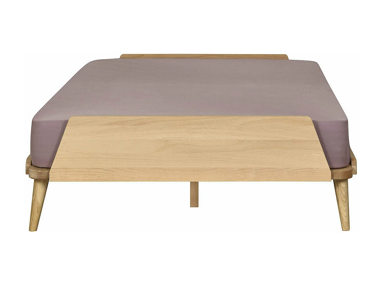 Lit 120x190 cm bois massif bois naturel KARL