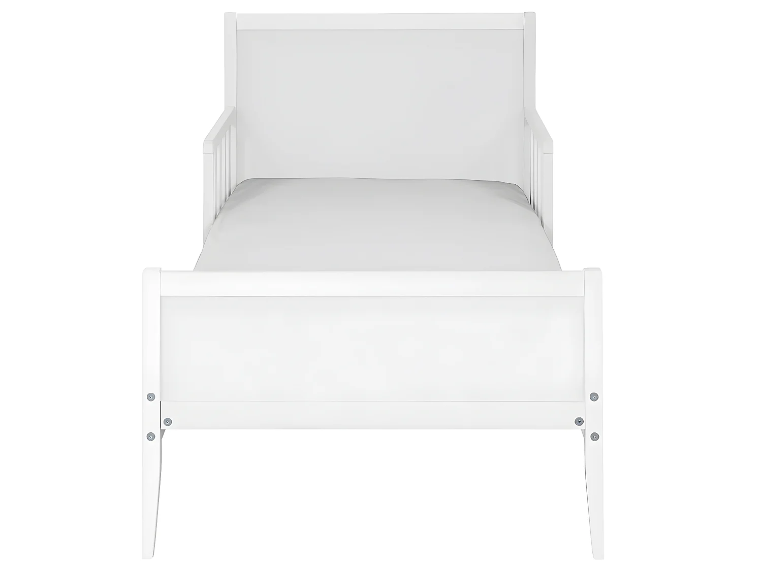 Lit enfant 70x140 cm bois massif blanc TINA