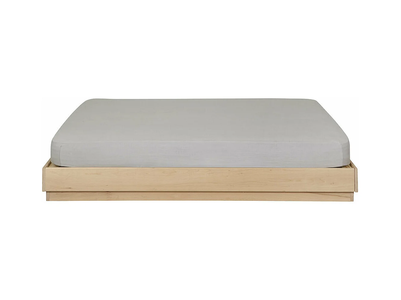 Lit 140x190 cm bois massif bois naturel BAYA