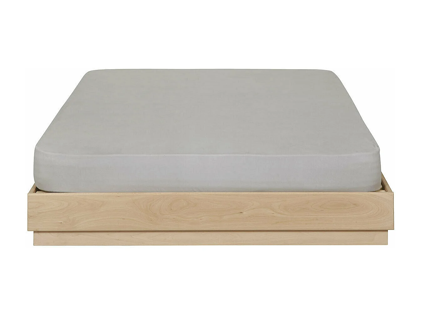 Lit 140x190 cm bois massif bois naturel BAYA