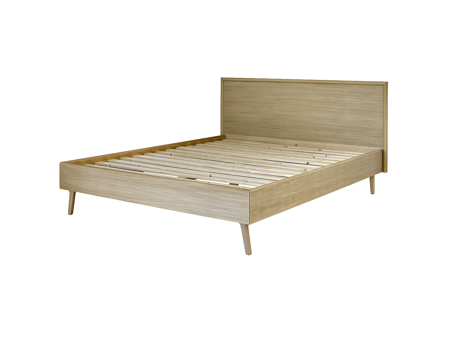 Pack lit avec matelas 160x200 cm bois massif bois HOLDA