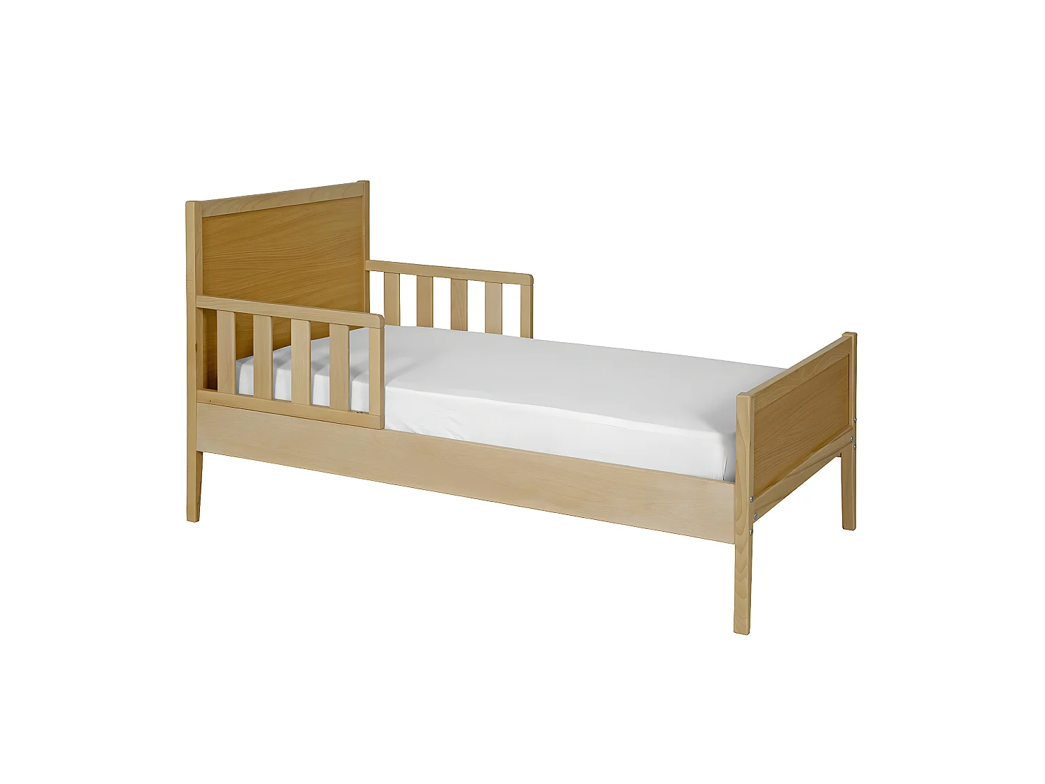 Lit enfant avec  matelas 70x140 cm bois massif bois TINA