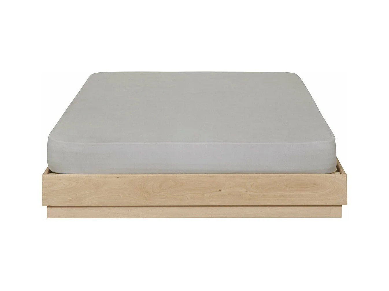 Lit 160x200 cm bois massif bois naturel BAYA