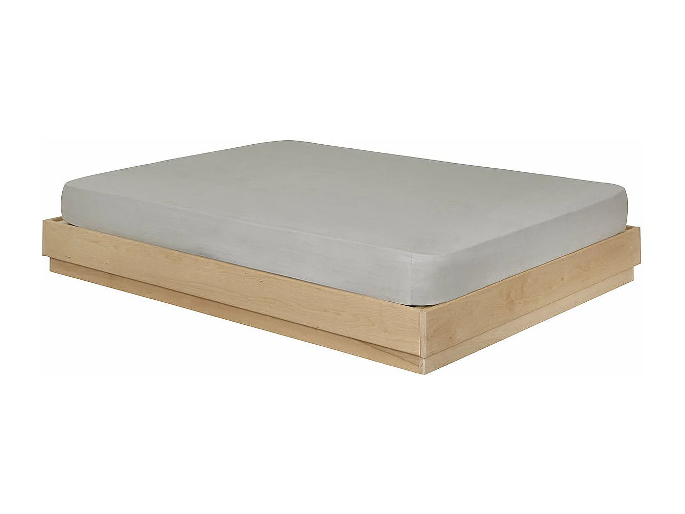 Lit 160x200 cm bois massif bois naturel BAYA