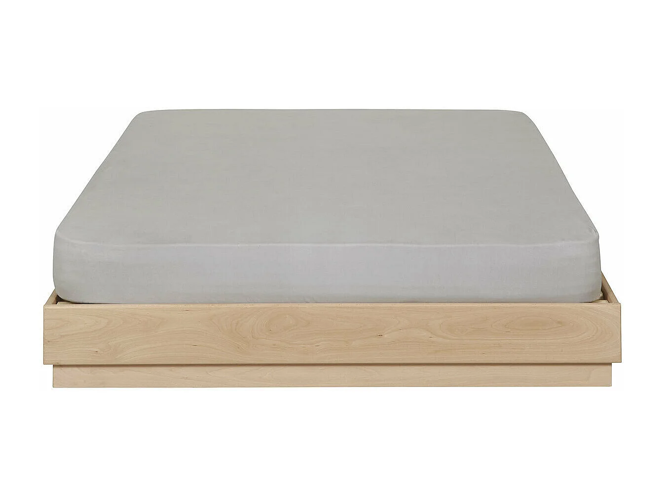 Lit 160x200 cm bois massif bois naturel BAYA