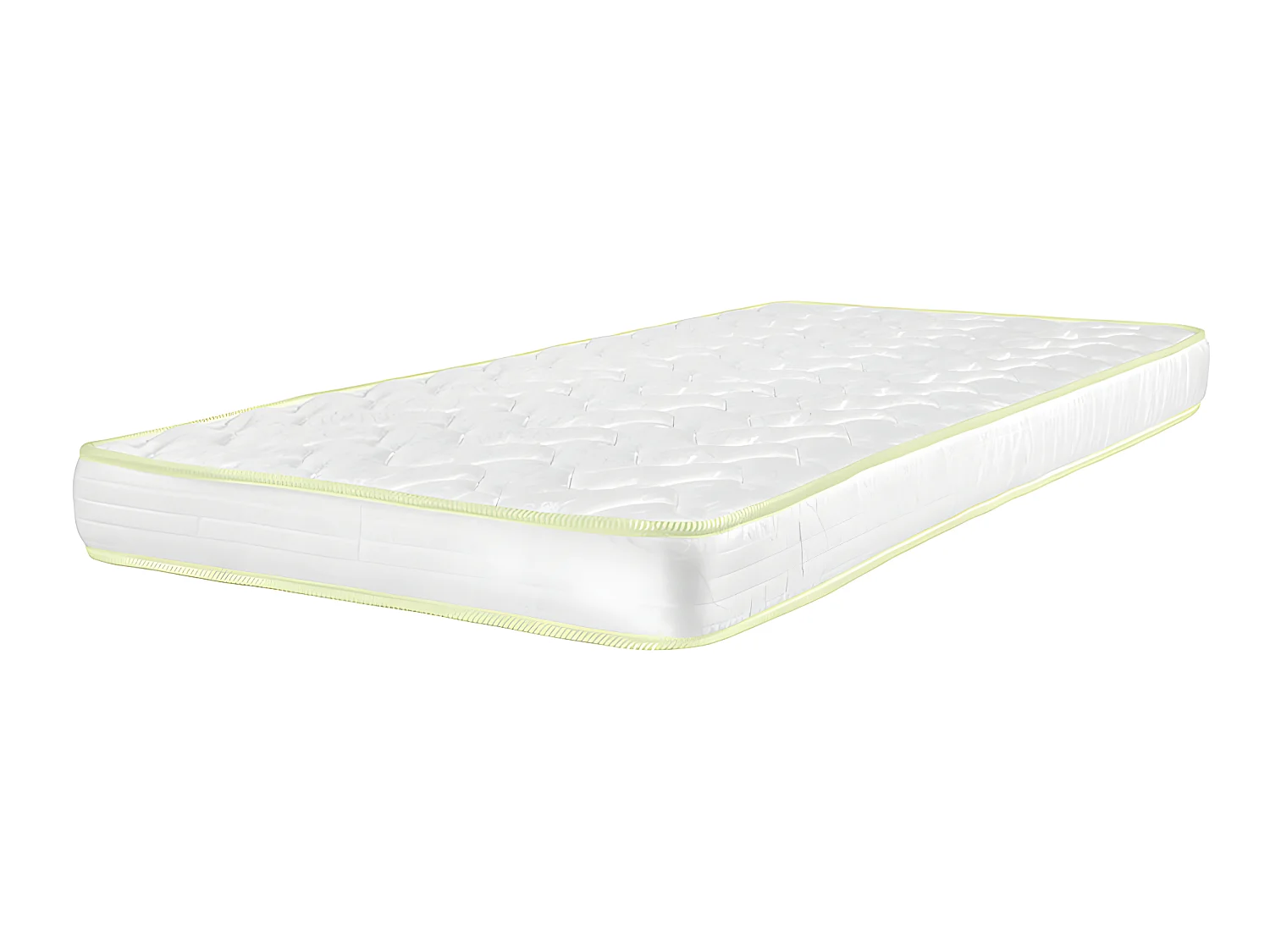 Pack lit avec barrières et matelas 90x190 cm bois massif blanc VICTORIA