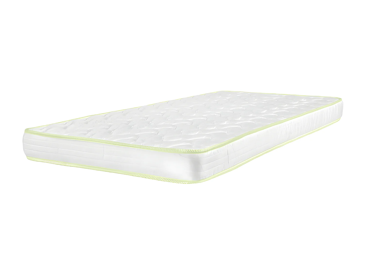 Pack lit avec matelas 140x190 cm bois massif bois naturel MELBA