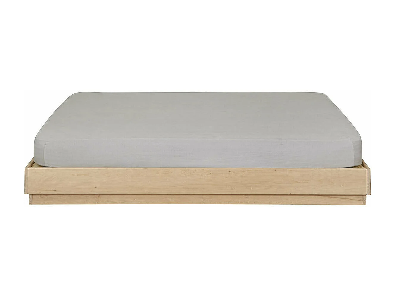 Lit 120x190 cm bois massif bois naturel BAYA