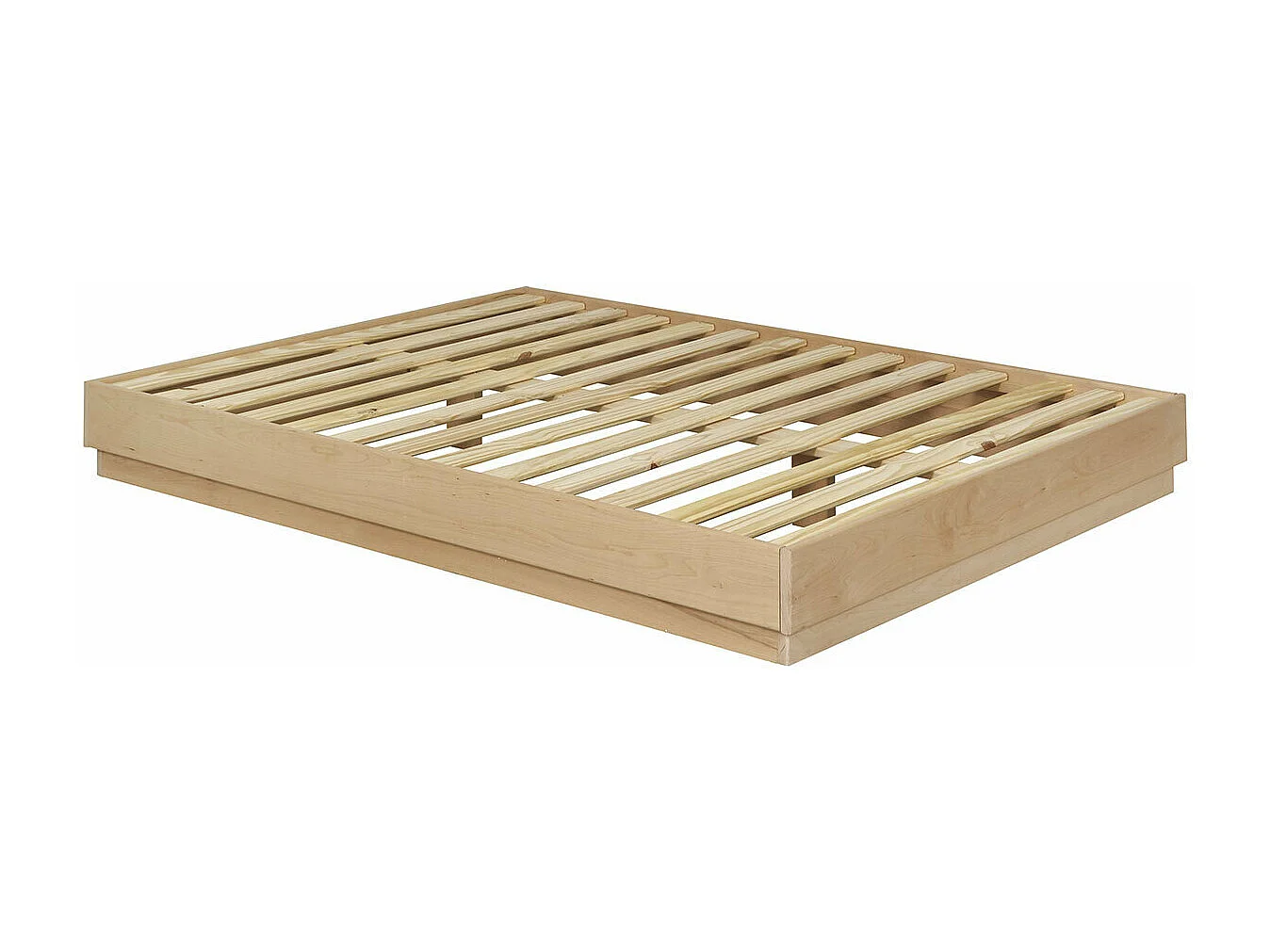 Lit 120x190 cm bois massif bois naturel BAYA