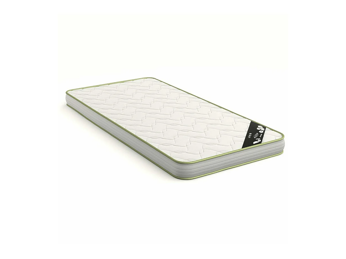 Pack lit cosy avec tiroir et matelas 90x190 cm panneaux de fibres blanc PLAY