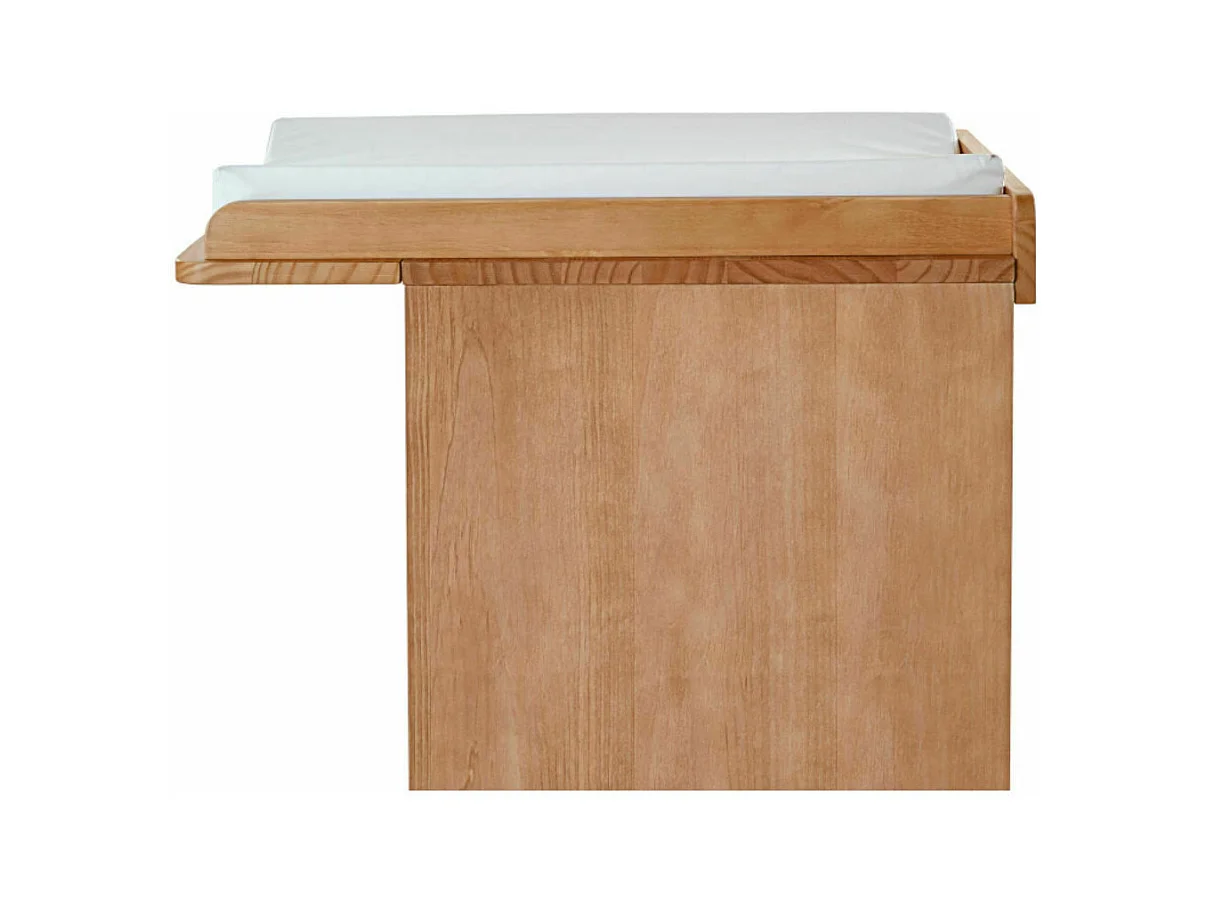 Commode à langer 4 tiroirs  bois massif bois naturel KYOTO