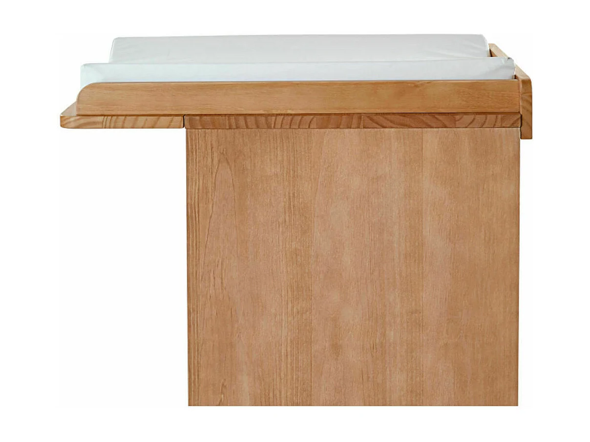 Commode à langer 4 tiroirs  bois massif bois naturel KYOTO