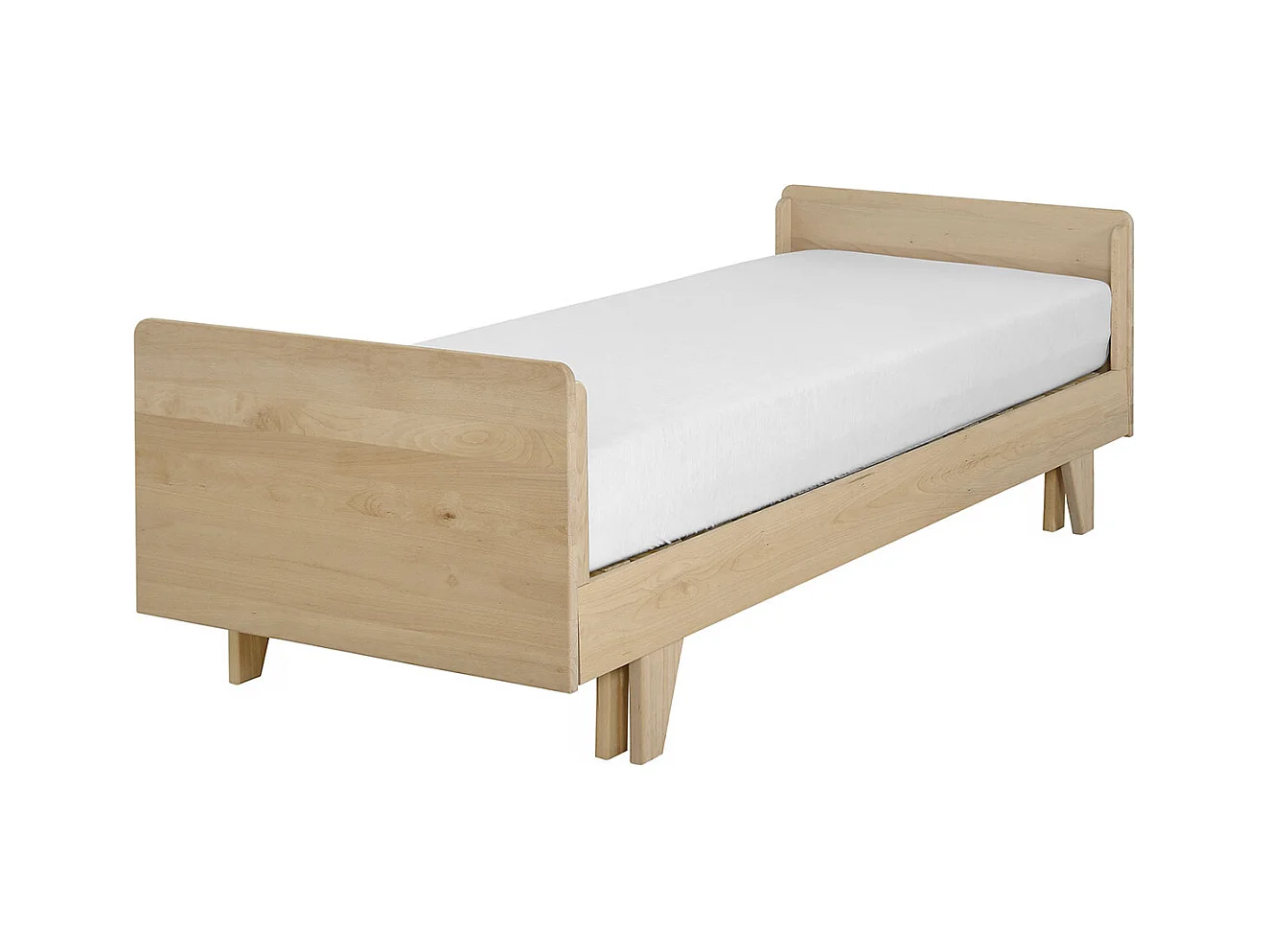 Lit extensible gigogne 80x200 cm bois massif bois NANDO