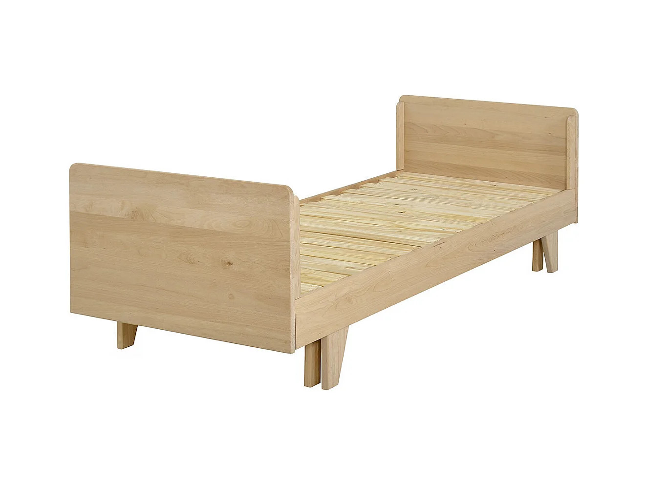 Lit extensible gigogne 80x200 cm bois massif bois NANDO
