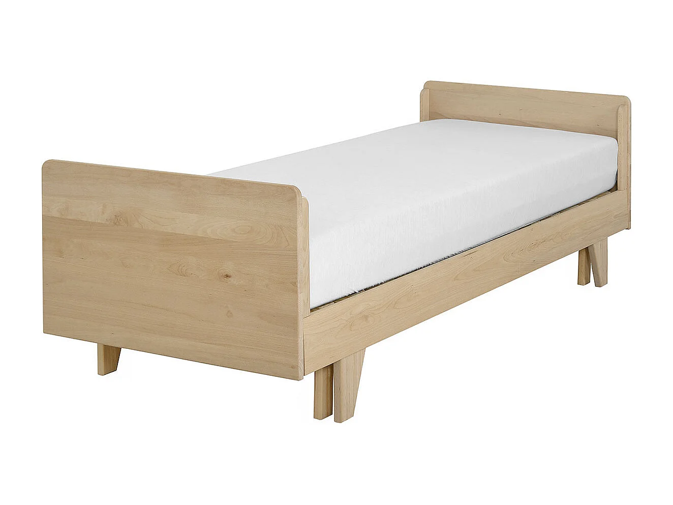 Lit extensible gigogne 80x200 cm bois massif bois NANDO