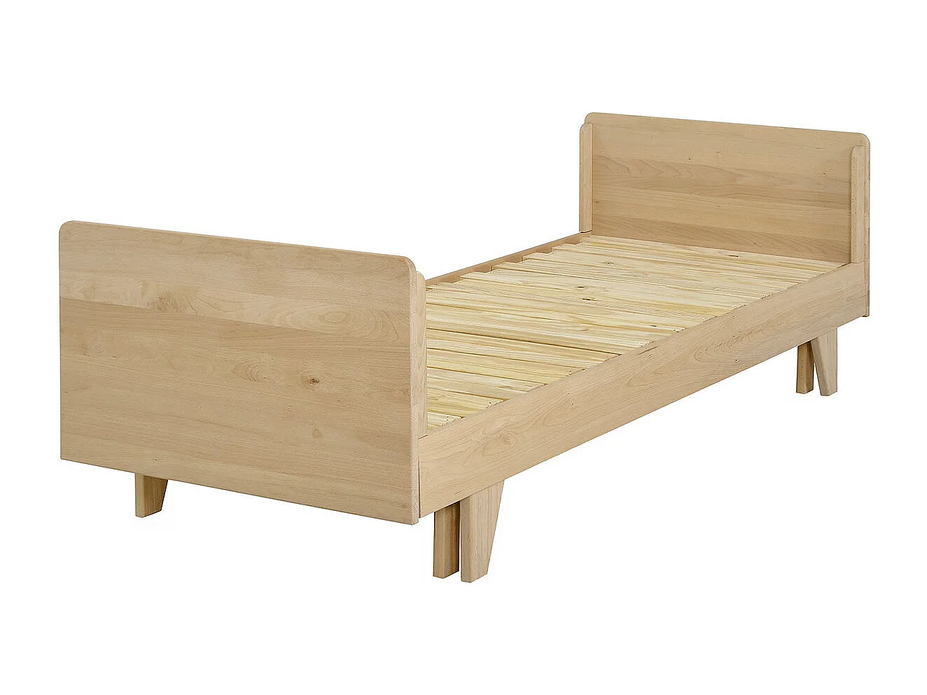 Lit extensible gigogne 80x200 cm bois massif bois NANDO