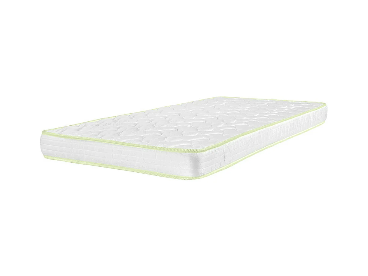 Pack lit gigogne avec 2 matelas 90x200 cm bois massif blanc THAÏS