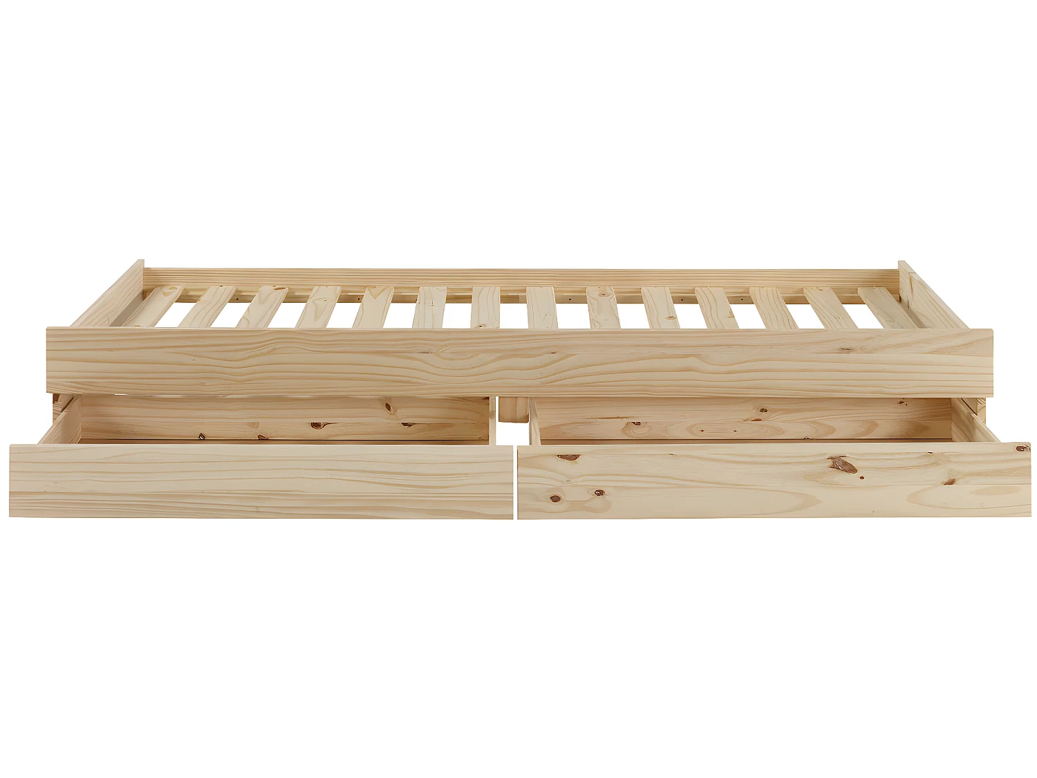 Lit banquette gigogne 90x200 cm bois massif bois ALMA