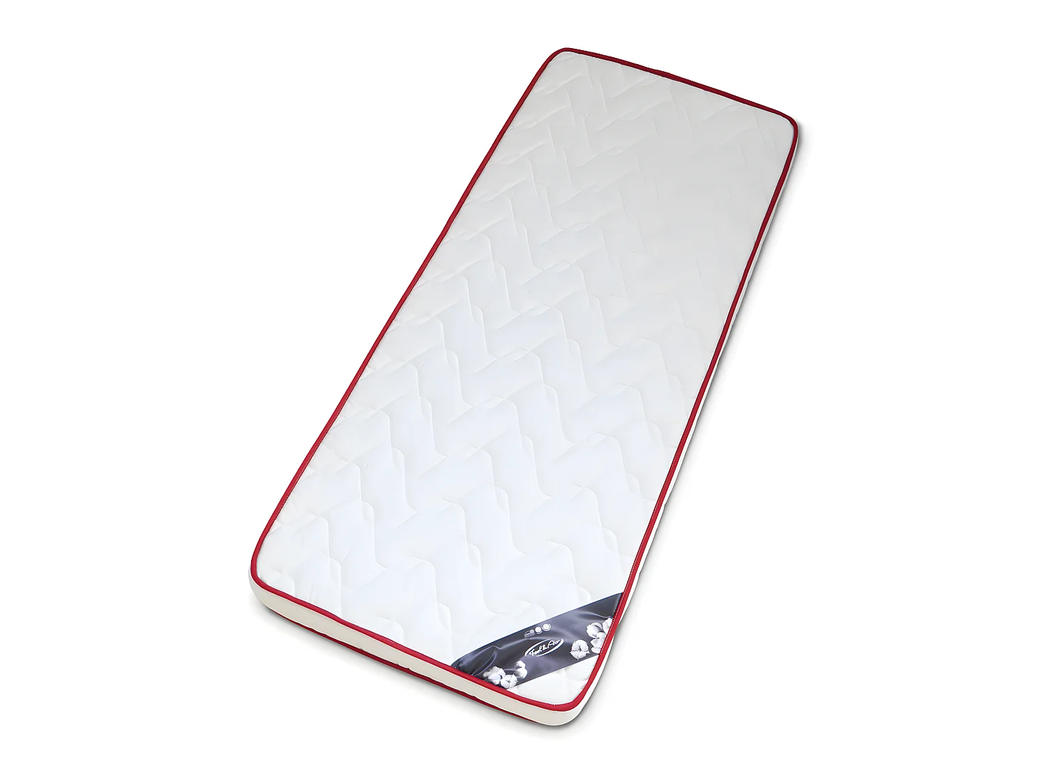 Pack lit gigogne avec 2 matelas 80x190 cm bois massif blanc IZAO