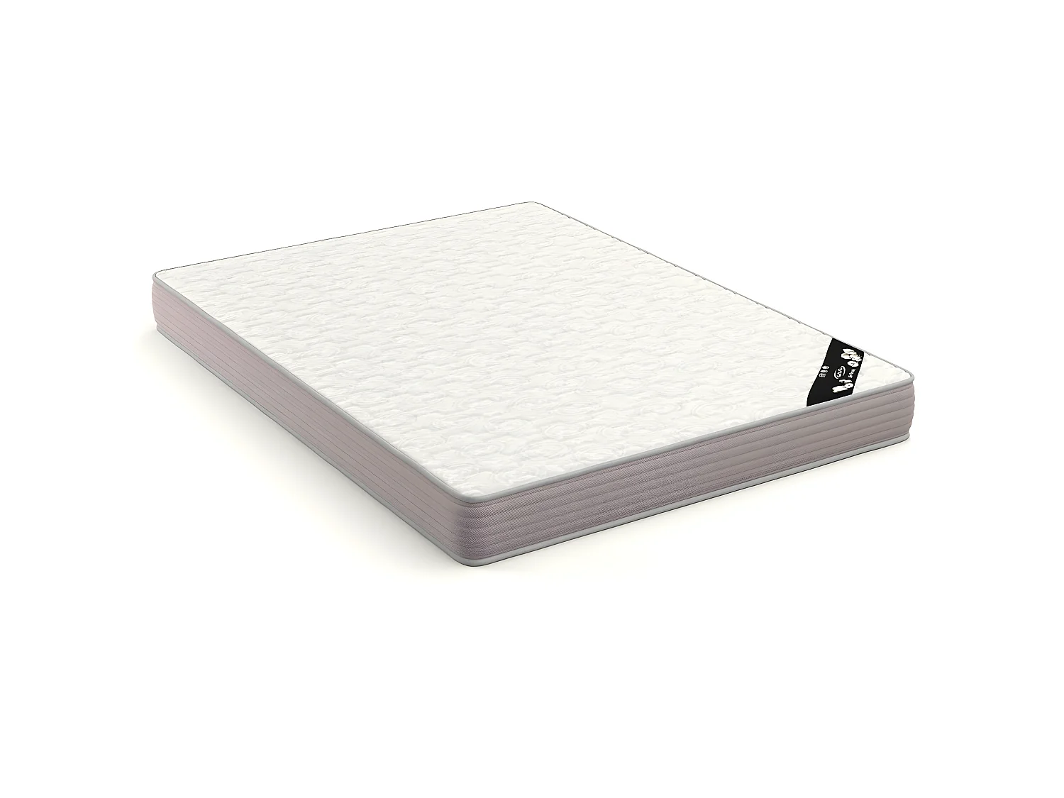 Pack lit mezzanine 2 places avec matelas Ali   Bois naturel 140x190 cm