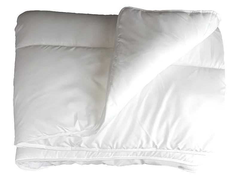 Couette 140x200 cm polyester blanc CÔME