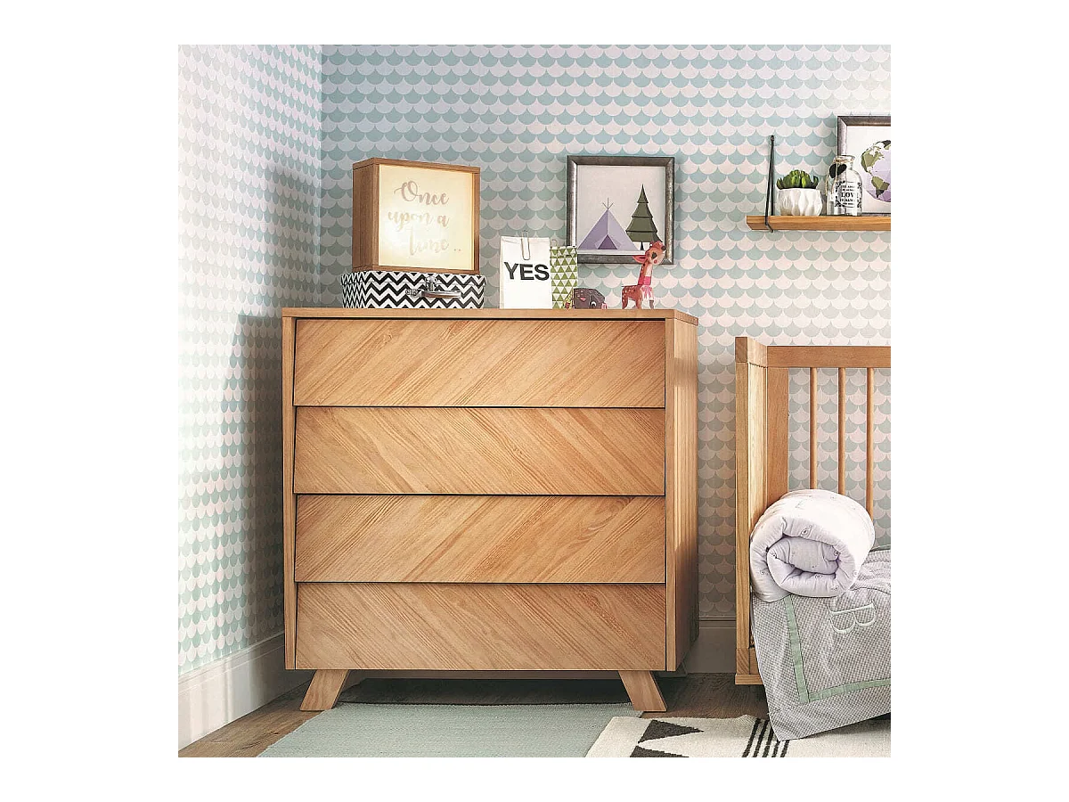 Commode  bois massif bois naturel KYOTO