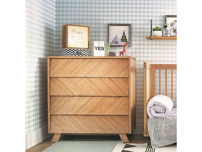 Commode  bois massif bois naturel KYOTO