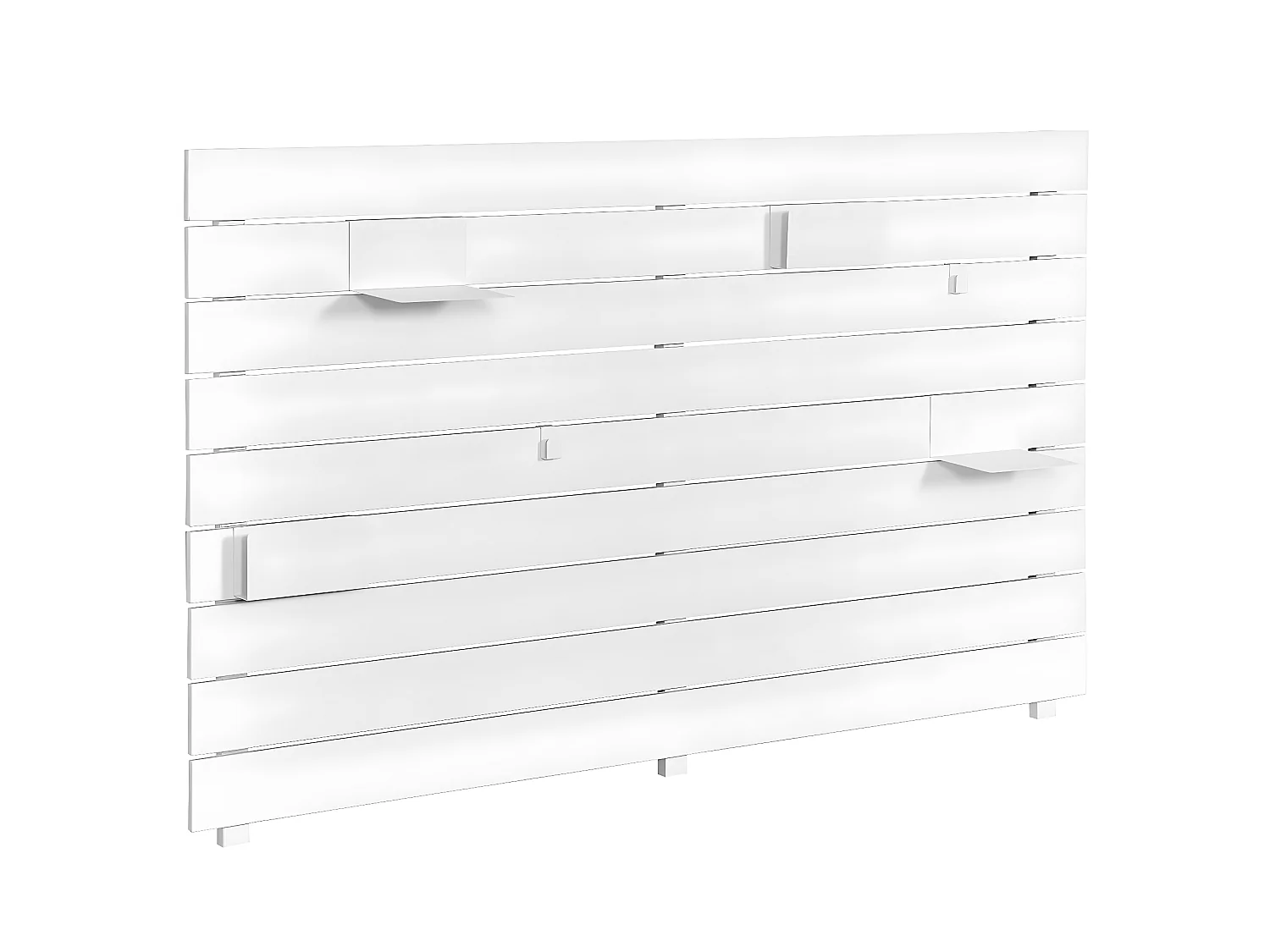 Tête de lit  bois massif blanc JOAN