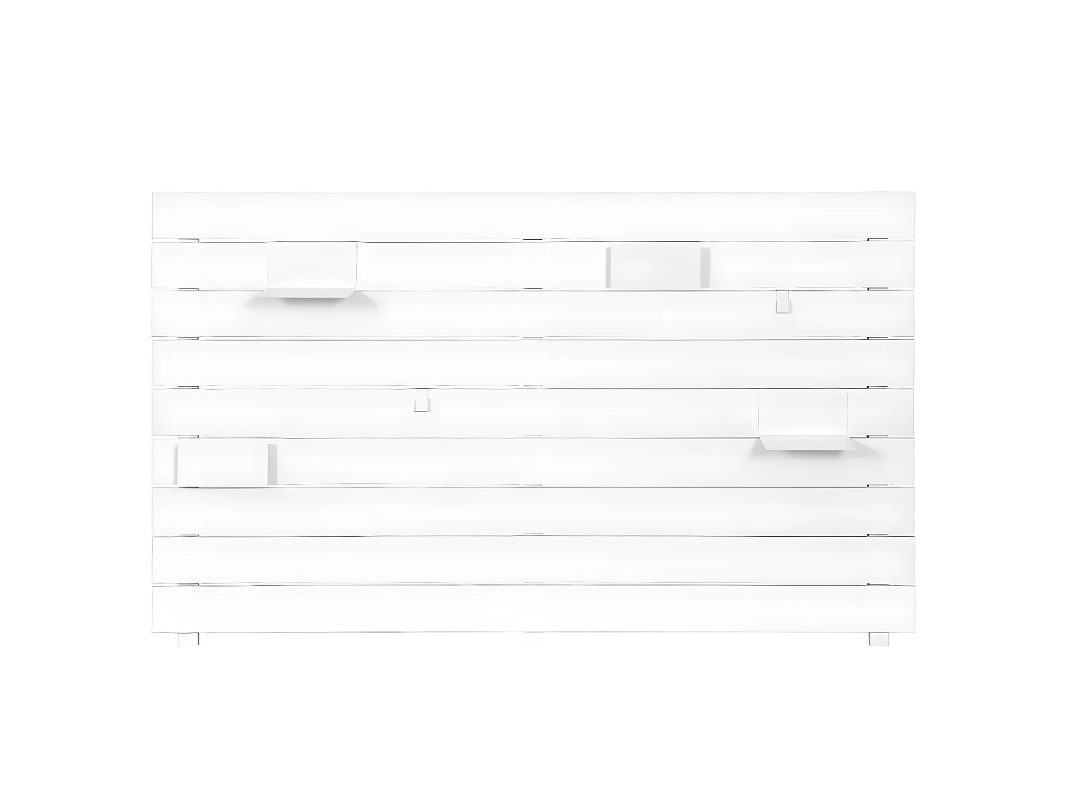 Tête de lit  bois massif blanc JOAN