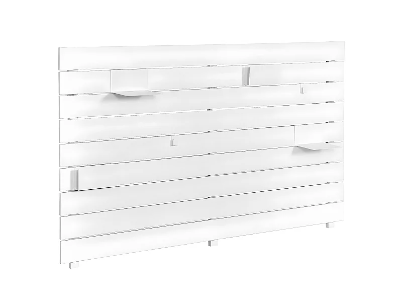 Tête de lit  bois massif blanc JOAN