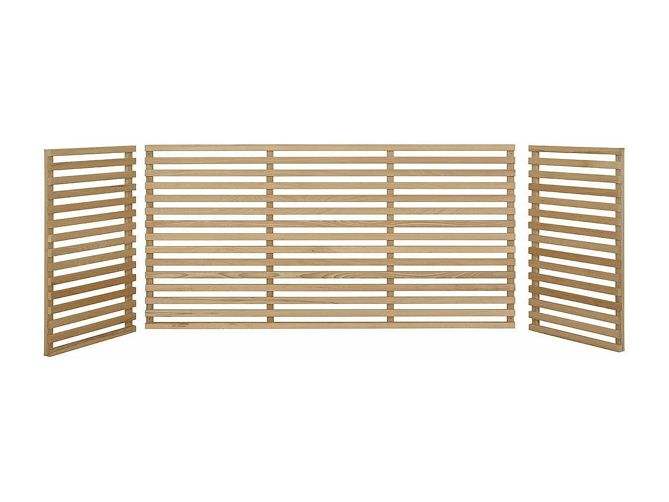 Tête de lit 270 cm bois massif bois naturel TAO