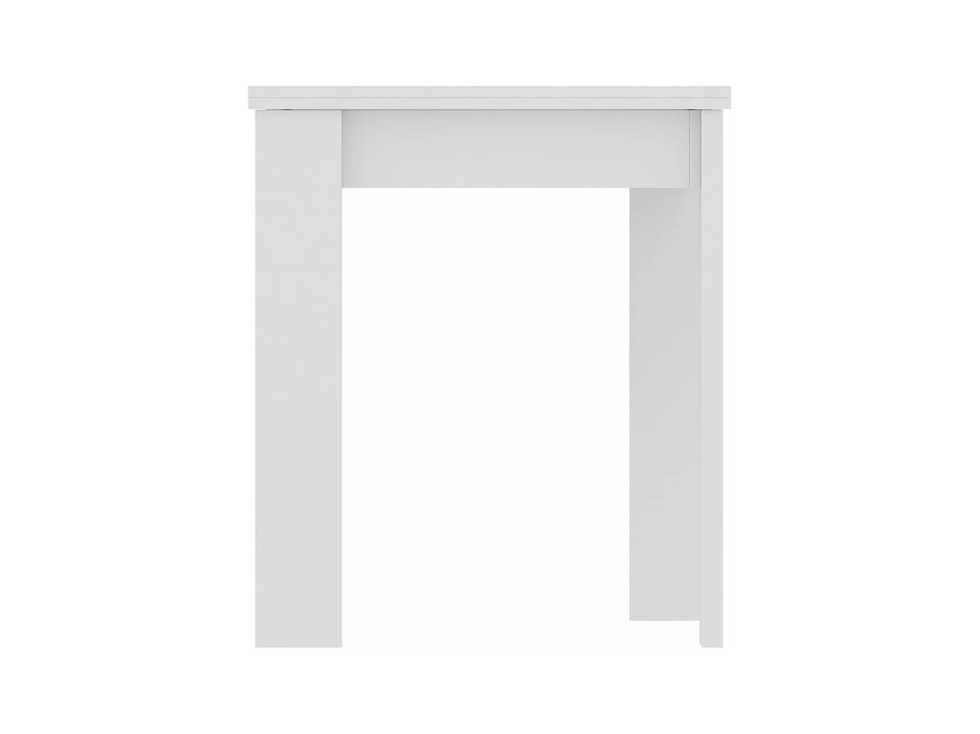 Klappbarer BOK-Küchentisch aus weißem Melamin