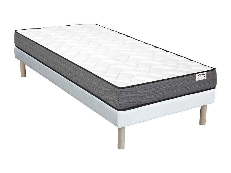 Set 90 x 190 cm Rete a doghe + Materasso molle insacchettate  - AMBRACIE di YSMÉE