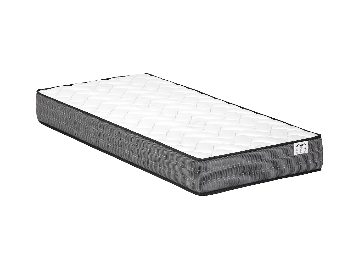 Conjunto 90 x 190 cm estrado + colchão de molas ensacadas esp. 20 cm - AMBRACIE de YSMÉE