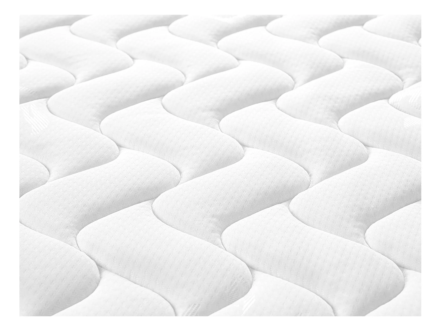 Komplett-Set - 140 x 190 cm - Bettgestell + Taschenfederkernmatratze - Stärke 20 cm - AMBRACIE von YSMÉE