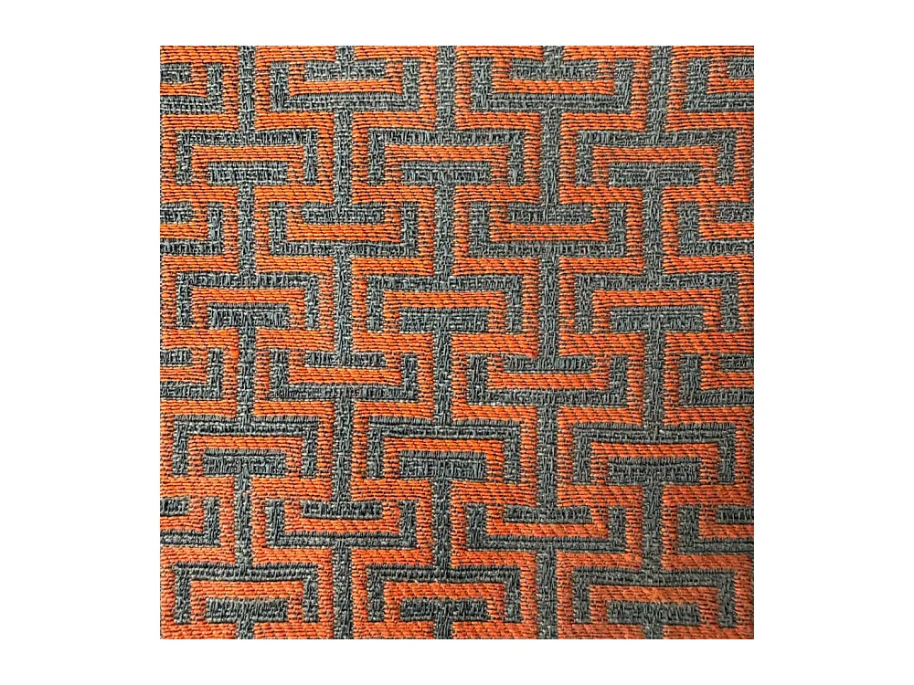 Letto senza rete imbottito 160x200 tessuto Labirinto 04 arancio Rosal