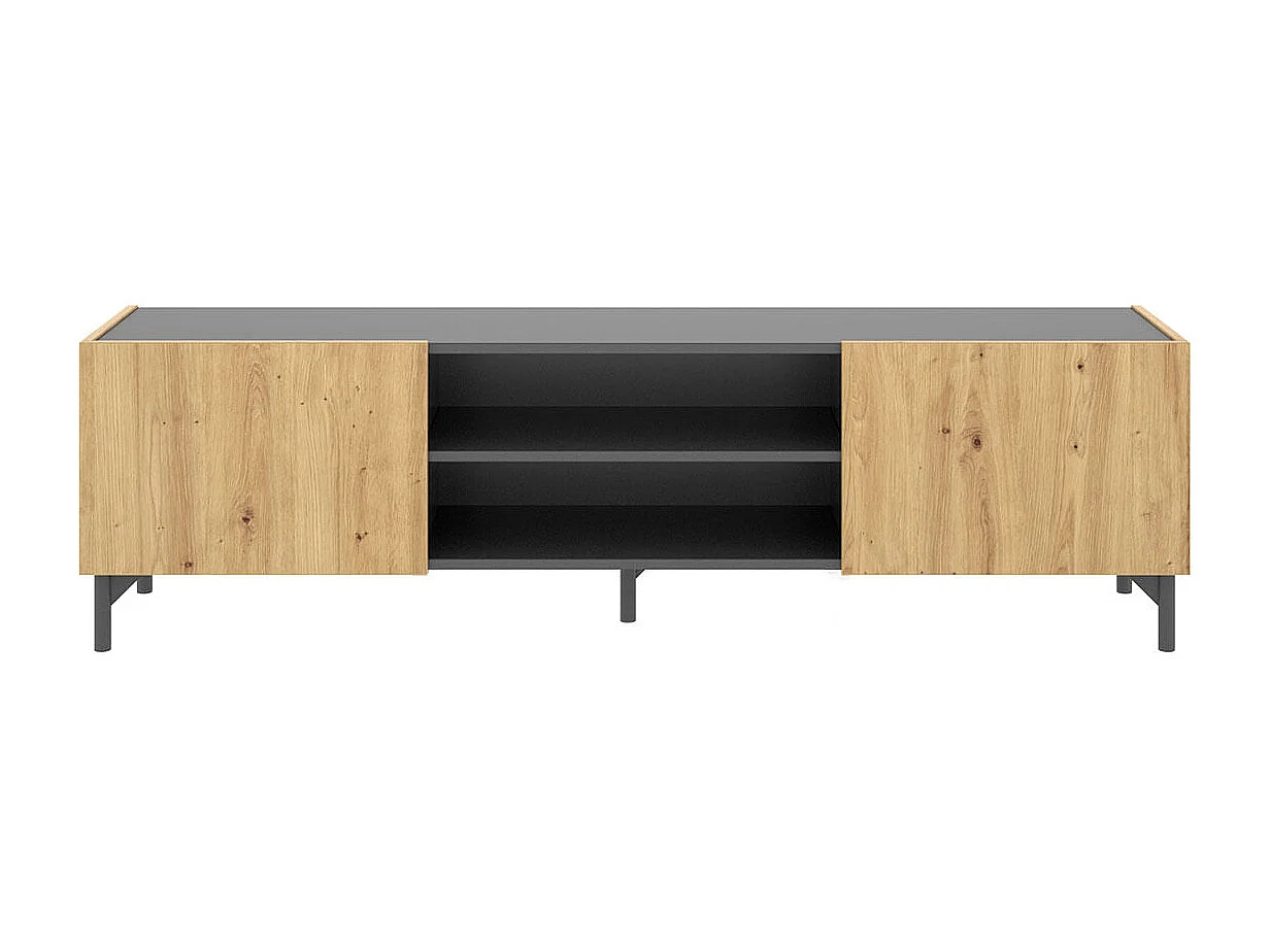 Mueble bajo de TV Astral grafito/Nordic 45,2x160,8x35 cm