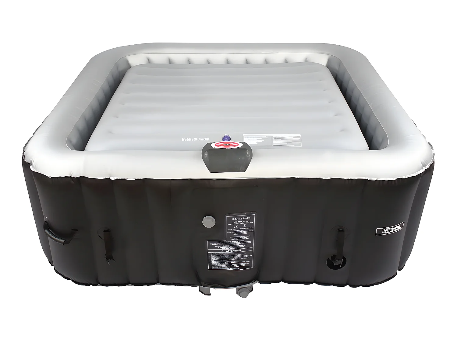 Funda hinchable para spa cuadrado 6 plazas 180cm