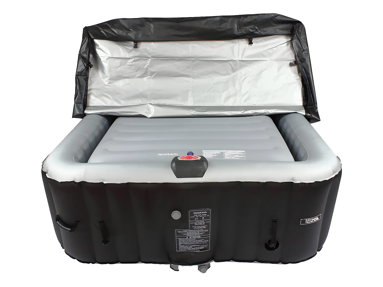 Funda hinchable para spa cuadrado 6 plazas 180cm