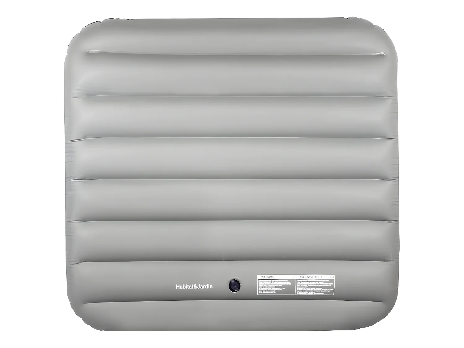 Couverture gonflable pour - 134 x 134 cm - Grise