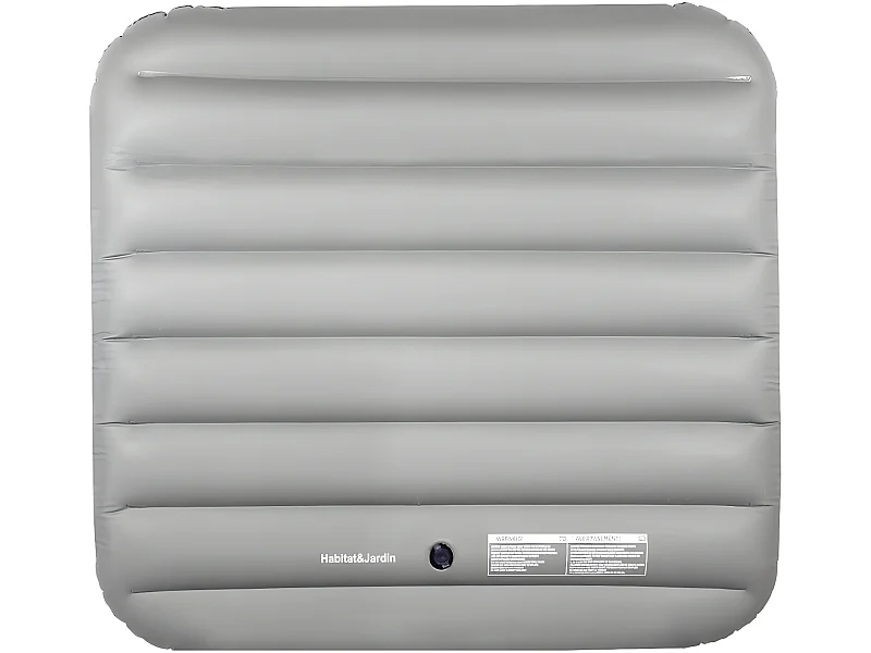 Cobertor insuflável - 134 x 134 cm - Cinza