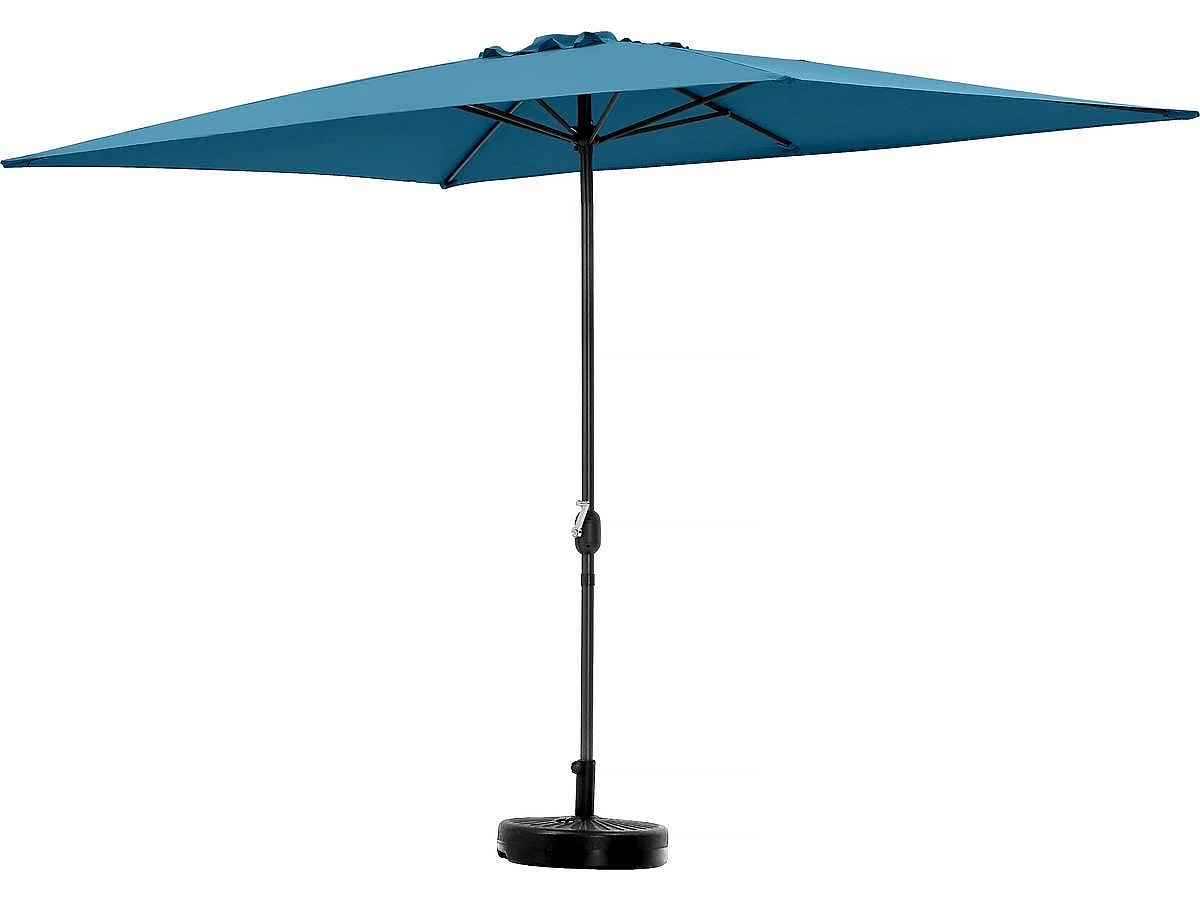 Parasol jardin "Sol 2" - Rectangle - 2 x 3 m - Bleu